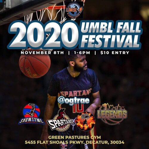 Umbl Fall Festival @ogtrae will hooping for the #GeorgiaSpartans!!! #Umblhoops is back!!! Georgiaspartans Tip-off at 2pm. Green P